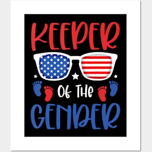 Keeper Of The Gender 4th Of July  Gender Announcement Posters and Art